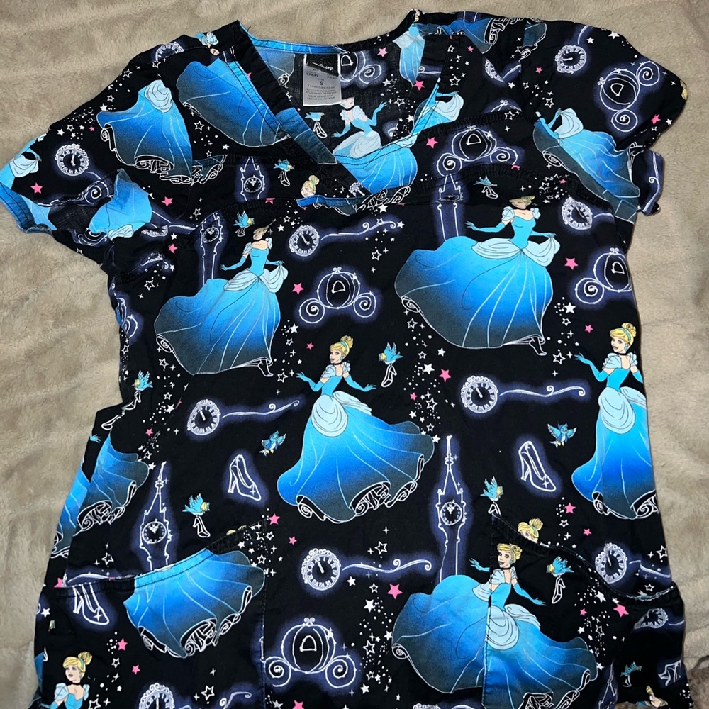 Cinderella Disney scrub top